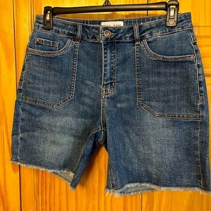 Tribal Aubrey mid-rise denim shorts